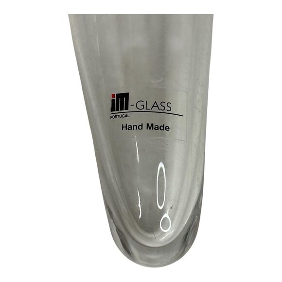 Vtg ARTHUR COURT Cone Glass Vase Aluminum Metal Bunny Rabbit Base Easter 12-232 - Picture 7 of 13